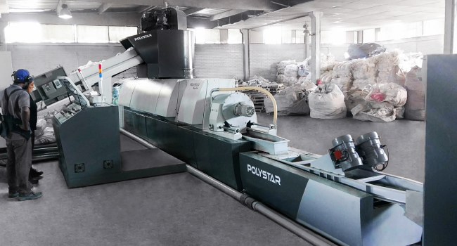 LDPE film recycling machine